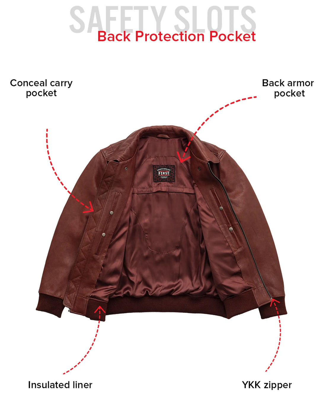 Moto Bomber - Men's Leather Jacket