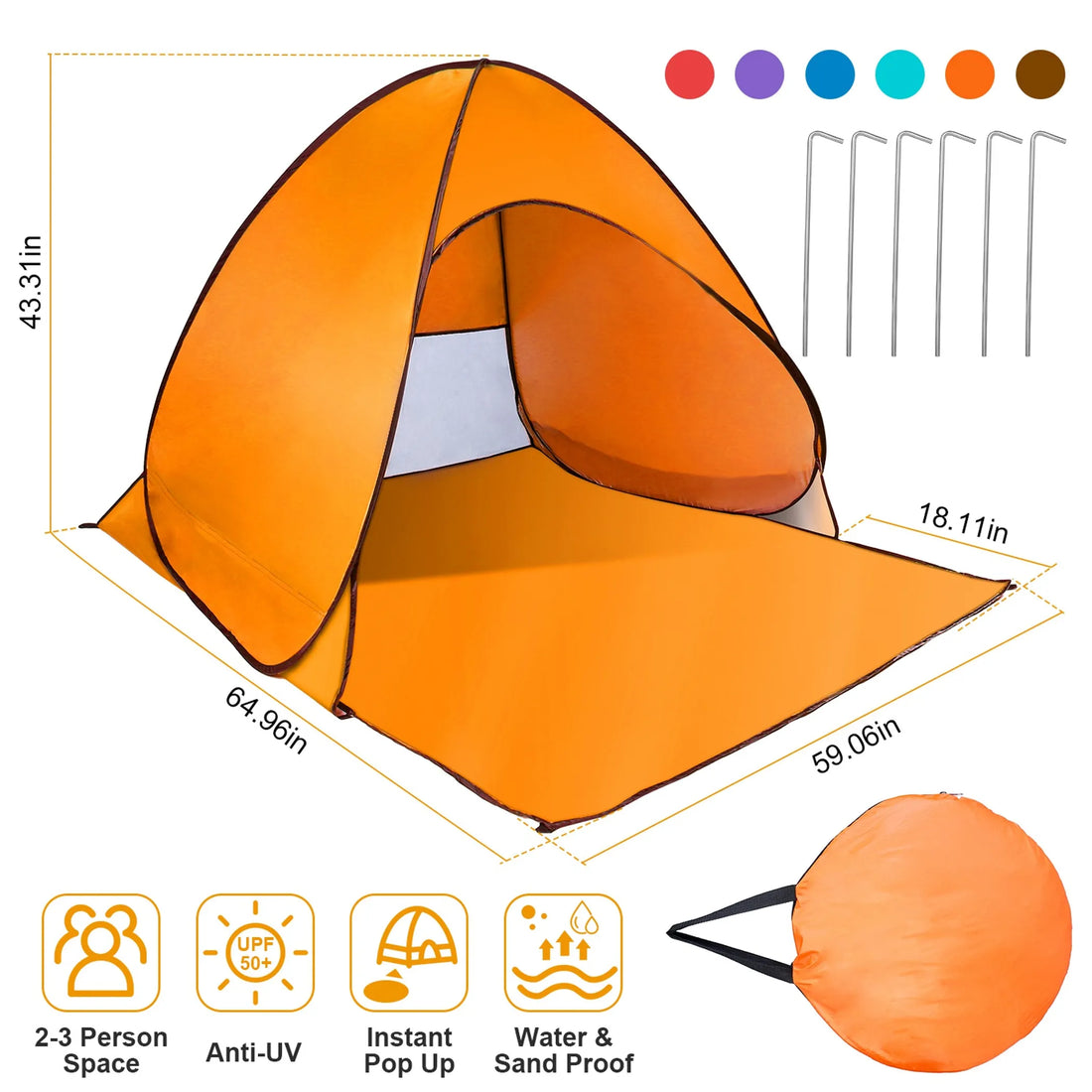 Pop Up Beach Tent