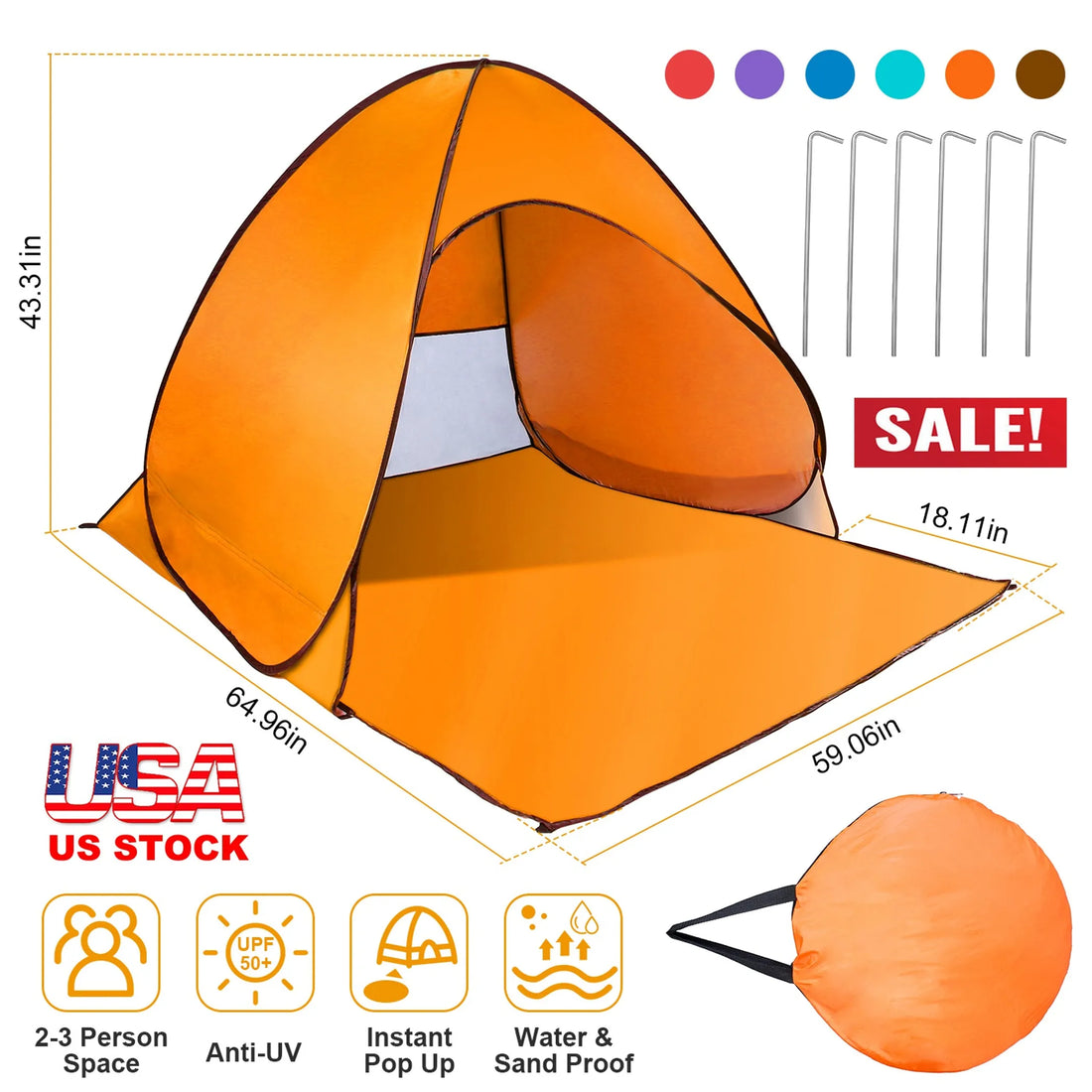 Pop Up Beach Tent
